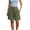 #01 Army Green 【Mix, Match & Rotate: Stock Up on Daily Colors】, variant on Women's Soft Fabric Elastic Waist Casual Shorts with Pockets, Solid Color Pleated Loose Fit, Shorts for Women Summer, Lounge Athletic | VerBelle,Black S