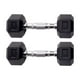 thumbnail image 1 of Par de Mancuernas hexagonales UNIFITNESS negro de 3 kg, 1 of 1