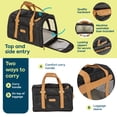 thumbnail image 4 of Sherpa Element Airline Approved Pet Carrier - Black & Tan, Large, 4 of 6