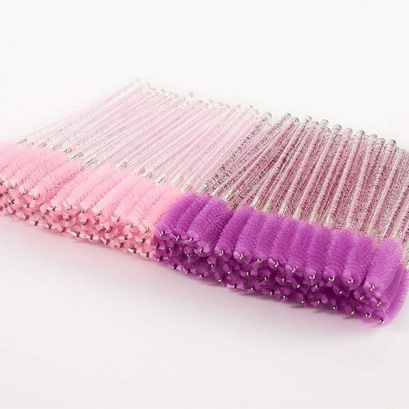 100Pcs Disposable Mascara Wands by , Eyelash Mascara Brushes Crystal Rod Eyebrow Eyelash Brushes
