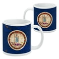 thumbnail image 2 of Rustic Virginia State Flag Distressed USA White Mug, 2 of 4