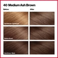 thumbnail image 3 of Revlon Colorsilk Beautiful Color Permanent Hair Dye, Dark Brown, At-Home Full Coverage Application Kit, 40 Medium Ash Brown, 3 Pack, 3 of 12