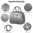 thumbnail image 4 of Reusable Leopard Lnsulated Lunch Bag for Women & Men-Leakproof Water-Resistant Cooler Tote,Large Capacity(10.6x8.7x6.3in)for Work,Office,Travel,Picnic,Beach., 4 of 7