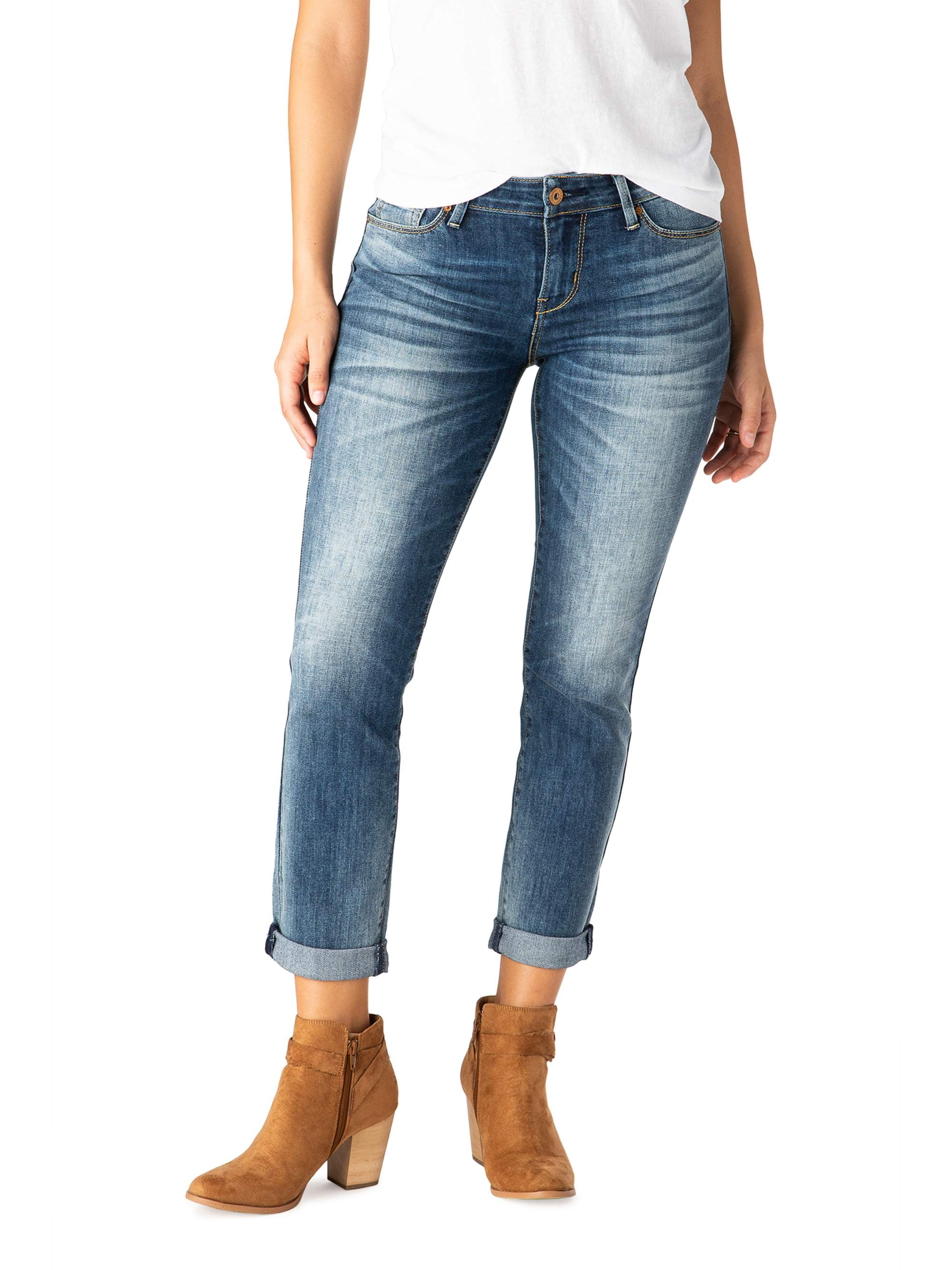 Modern Slim Cuffed Jeans - Walmart 