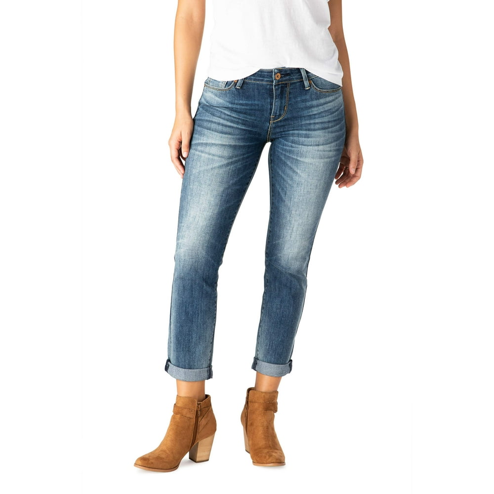 signature levi strauss mid rise slim cuffed