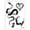 D, variant on EGNMCR Fake Tattoos, Tattoo Stickers Mamba Flower Marks Death Snake One-time Temporary Sticker Tattoo stickers