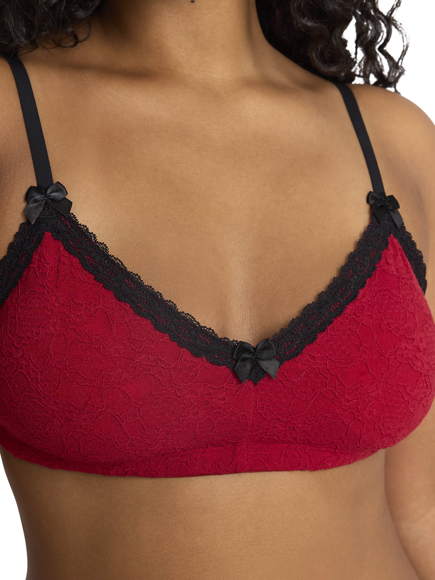 Mills by Millie Bobby Brown Women's Flirty Lace Triangle Bralette, Sizes XS-XXXL