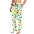 thumbnail image 2 of FORMRS Mens Pajama Pants with Pockets Sleepwear Lounge Bottoms Sizes S-2XL, Retro Blue Floral, 2 of 7