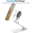 thumbnail image 4 of Stand for MagSafe Charger, Foldable MagSafe Stand Holder for iPhone 12 Series, Magsafe Accessories Designed for iPhone 12 Pro Max / 12 Pro / 12 Mini / 12, MagSafe Charger Not Included, Black, 4 of 8