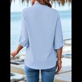 thumbnail image 3 of Tops de Verano para Mujer Azul L, 3 of 4