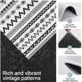 thumbnail image 3 of Black Geometric Striped Pattern Kitchen Rugs Sets Of 3,Kitchen Runner Rugs Non Skid Washable,Decorative Kitchen Floor Mats for Kitchen,Sink,Laundry,17"x30"+ 17"x47" + 17"x59", 3 of 6