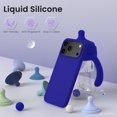 thumbnail image 3 of FZC-Compatible with iPhone 17 Pro Max Case,Slim Liquid Silicone 3 Layers Soft Gel Rubber Shockproof Protective Phone Case 6.9" with Anti-Scratch Microfiber Lining-Klein Blue, 3 of 4