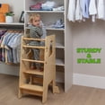 thumbnail image 3 of Ocodile Toddler Standing Tower - Safe Montessori Step Stool - Varnished, 3 of 6