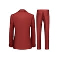 thumbnail image 2 of Beauty-Emily Men’s Classic 2-Piece Business Suit Set, Slim Fit Waffle Textured Blazer and Pants, Ideal for Weddings, Parties, and Formal Occasions, 2 of 8
