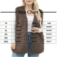 thumbnail image 3 of AUNVITO Women's Faux Fur Vest Sleeveless Short Winter Warm Outerwear V-Neck Casual Stylish, 3 of 6