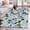 Blue, variant on Round Rugs 5Ft, Purple Spring Floral Round Area Rug Washable Indoor Throw Carpet, Watercolor Flowers Pastoral Soft Non Slip Circle Rug for Cabinet Bathroom Home Decor Aesthetic