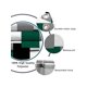 thumbnail image 3 of Poedist Green Bathroom Set with Shower Curtain and Rugs, 4 Piece Geometric Bathroom Shower Curtain Set with Rugs, Incl Shower Curtain with 12 Hooks, B, 3 of 5