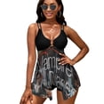 thumbnail image 2 of Characters The Vampire Diaries Women's Split Skirt Swimwear Two-Piece Swimsuit Backless Bikini Set Summer Holiday Beach Adjustable Bathing Suit, 2 of 6