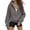 BA27_Dark Gray, variant on Women Cropped Raglan Half Zip Hoodie Long Sleeve Pullover Slim Casual Street Fall Sweatshirts with Pockets Dark Blue S
