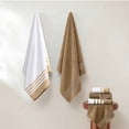 thumbnail image 3 of Modern Threads Reinhart 6-Piece Quick Dry Striped, Cotton Bath Towel Set, Mustard, 3 of 11