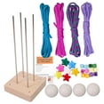 thumbnail image 3 of Kit para hacer pulseras de paracord, juego de manualidades de crochet, manualidades fáciles, manualidades lindas, tejido DIY 3, 3 of 9