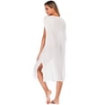 thumbnail image 4 of Womens Boho Plus Size Sexy Backless Swim Cover Ups for Women Bikini Warp Long Cover Up Beach Dress By LELINTA, 4 of 6