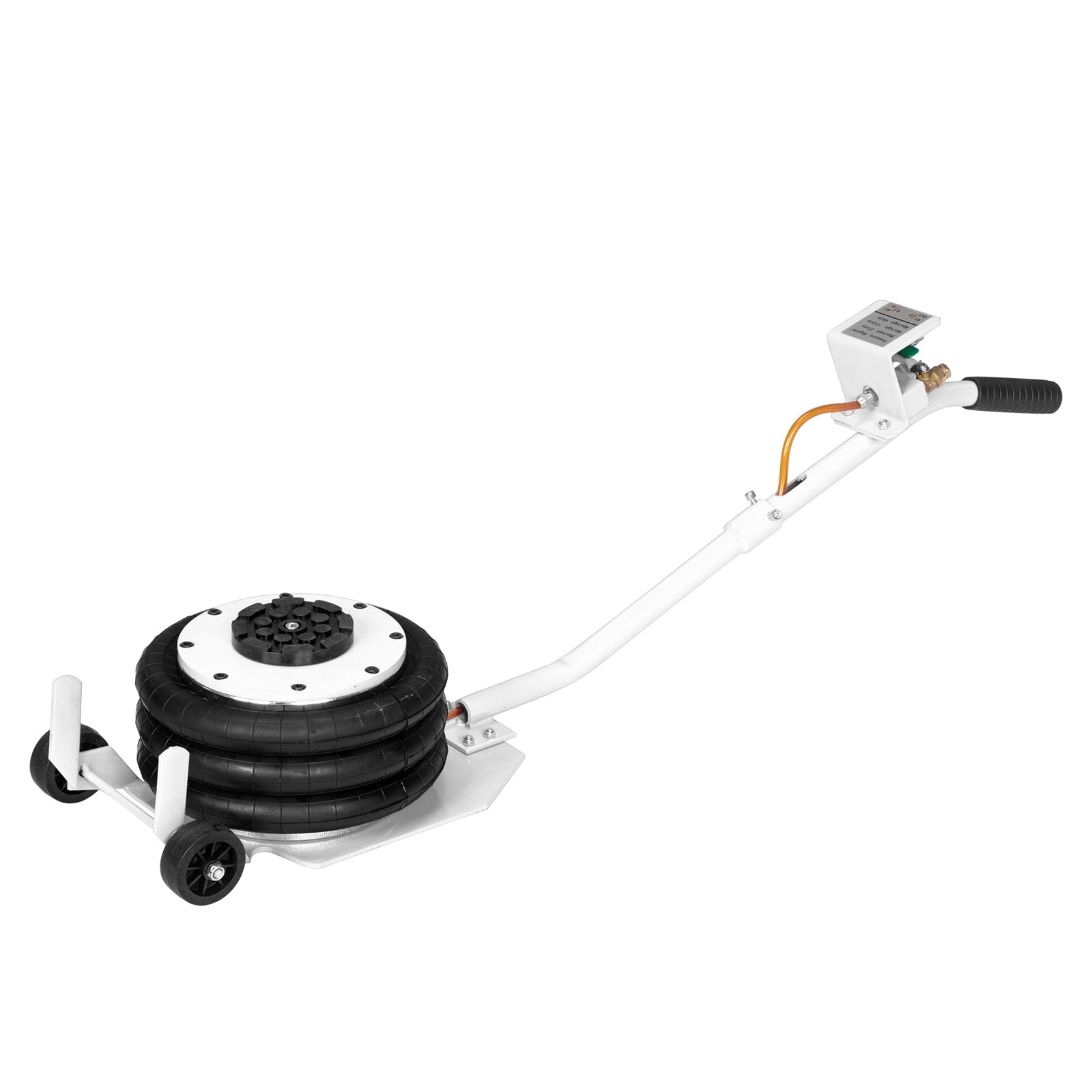 3T Round Handle AirBag Jack, White
