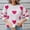 Hot Pink, variant on Women's Cute Heart Sweater Love Print Valentines Day Knitted Top Casual Crewneck Long Sleeve Sweaters Pullover