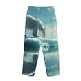 thumbnail image 3 of Lsque Polar Bear On Iceberg Print Women's Pajama Pants, Lounge Pant - Comfortable Home Wear,Elastic Waistband, Stylish Design-X-Large, 3 of 9