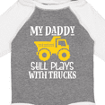 thumbnail image 4 of Inktastic Construction My Daddy Still Plays with Trucks Boys or Girls Long Sleeve Baby Bodysuit, 4 of 5