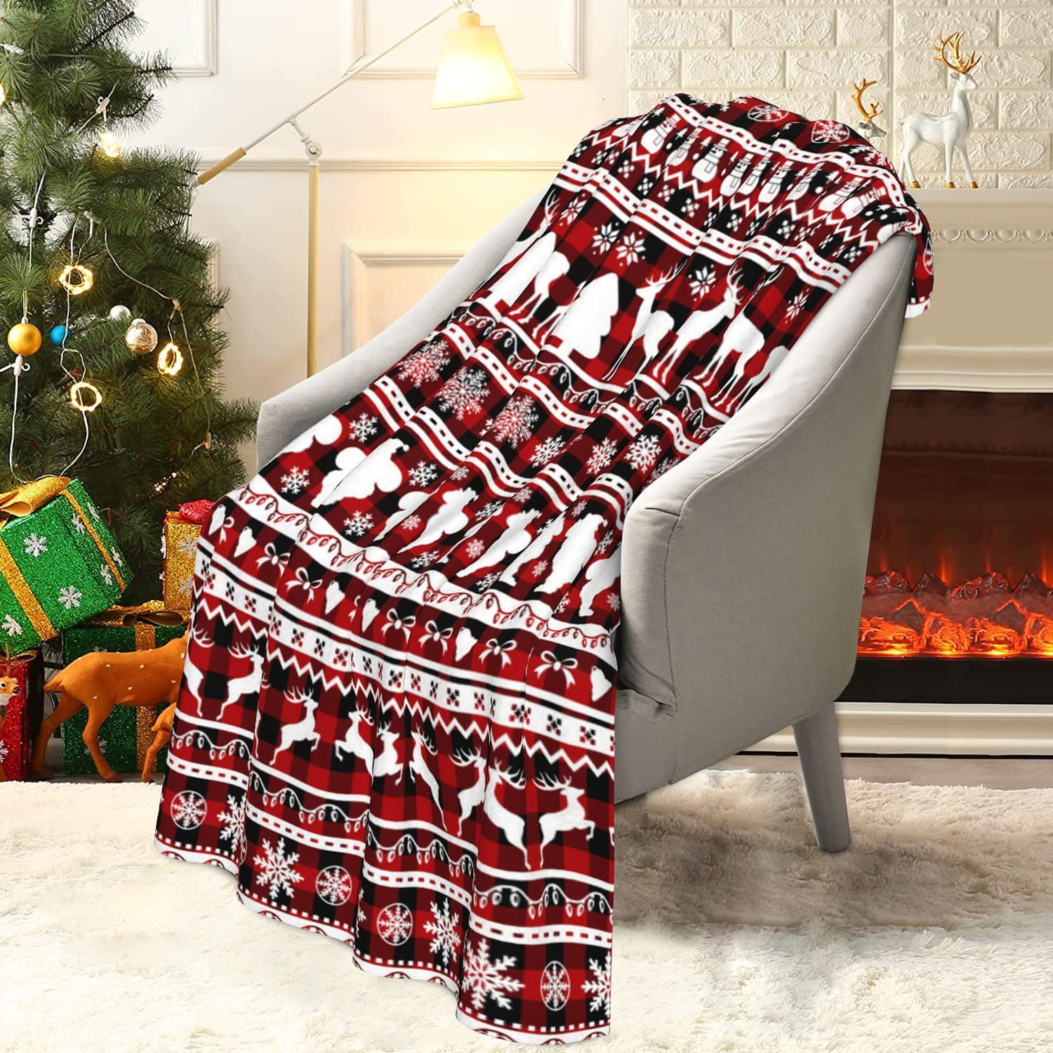 Christmas throws at walmart sale