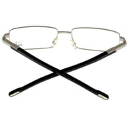 Dunhill Eyeglasses Frames Men DU91 01A Shiny Palladium Black Rectangular Size: Lens/ Bridge/ Temple: 54-16-140