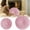 Pink, variant on CHENjy Pumpkin Throw Pillow, Velvet Seat Cushion, Round Pleated Floor Pillow with Center Button for Sofa Couch and Vanity Chair, Blue