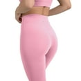 thumbnail image 5 of YITTY Active Women's UltraLuxe Kick Flare High Waist Legging, Athleisure, 4-Way-Stretch, Pink Sorbet, 2X, Short | 30" Inseam, 5 of 8