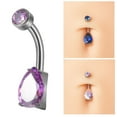 thumbnail image 6 of Belly Button Rings Trendy Gifts Titanium 1.6mm Belly Piercing Hoop for Girls, 6 of 8