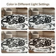 thumbnail image 7 of ODIKA 8'x10' Washable Area Rug Snake Abstract Coiled Form Minimalist Contrast Serpent Artwork for Living Room, Under Sectional, Family , Durable, Non-Slip, 7 of 7