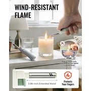 MK Candle Lighter, Butane Refillable Wind-Resistant Flame, 4-Pack for BBQ, Camping, Outdoor Use (Earthy-4PC)