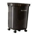 thumbnail image 4 of Contenedor de Basura con Ruedas Cubo de Residuos Grande Papelera Móvil Espaciosa Bote de Basura Práctico de Material PP Adecuado para Cocina Oficina B Negro, 4 of 8