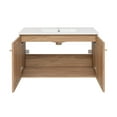 thumbnail image 5 of Classe 36" Wall-Mounted Bathroom Vanity in Oak, 5 of 15