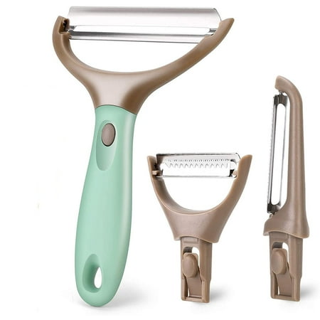 

VIVEFOX Vegetable Peeler 3 in 1 Vegetable Peelers Set Potato Peelers Stainless Steel Veggie and Fruit Trio Peeler