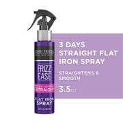 John Frieda Frizz Ease Heat Protection Smoothing & Straightening Flat Iron Hair Spray, 3-Day Straigh with Keratin, 3.5 fl oz