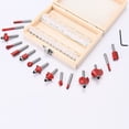thumbnail image 5 of 15-Piece Woodworking Router Bit Set with 1/2 Inch Shank, Alloy Carbide Milling Cutters for Carving Machines & Edge Trimmers, Precision Tools for Intricate Wood Projects, Packaged in a Plastic Case, 5 of 5