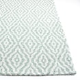 thumbnail image 3 of SAFAVIEH Martha Stewart Cotton Diamond Area Rug, Green/Ivory, 9' x 12', 3 of 8