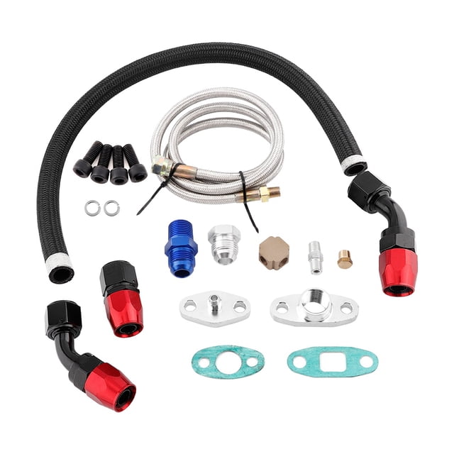 Kit de línea de aceite turbo, retorno de alimentación de aceite turbo Línea de alimentación de aceite turbo Accesorio de línea de aceite turbo Rendimiento de alta gama