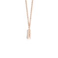 thumbnail image 2 of ANGARA Natural Contemporary Diamond Journey Pendant Necklace in 14K Rose Gold for Women (Size-3.8mm| Color-I-J| Clarity-I1-I2) | Anniversary, Jewelry Gift for Women | Natural Diamond Necklace, 2 of 8