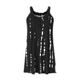 thumbnail image 4 of Gamivast Beach Dresses for Women Leaf Printed Scoop Neck Sleeveless Sundress Casual Summer Style Mini Dress Boho Beach Wear Loose Fit A-Line Sun Dress, 4 of 5