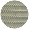 thumbnail image 2 of Addison Rugs Chantille Indoor/Outdoor Transitional Geometric Basil Machine Washable Round Rug, 8' x 8', 2 of 8