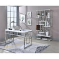 thumbnail image 4 of Alize Metal Modern Artsy styled Gray Finished Bookcase with Shelves, 4 of 5