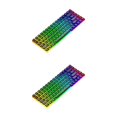 thumbnail image 3 of Injueey Paquete de 117 teclas de teclado mecánico para juegos, teclado PBT de ajuste universal, teclas de curva aerodinámica, piezas de Negro 2Conjunto, 3 of 6