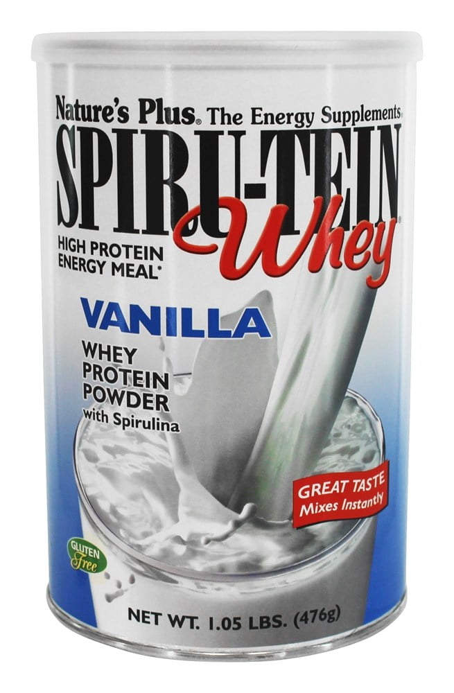 Natures Plus SpiruTein Whey High Protein Energy Meal Vanilla 1.05